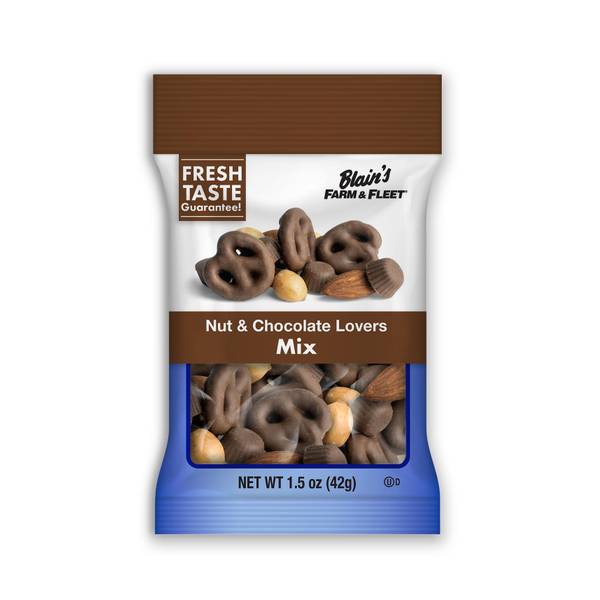 Photo of 1.5 oz Nut and Chocolate Lovers Snack Mix