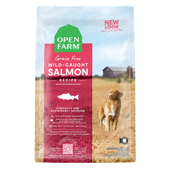 Open Farm 22 lb Wild-Caught Salmon Grain Free Kibble Dog Food