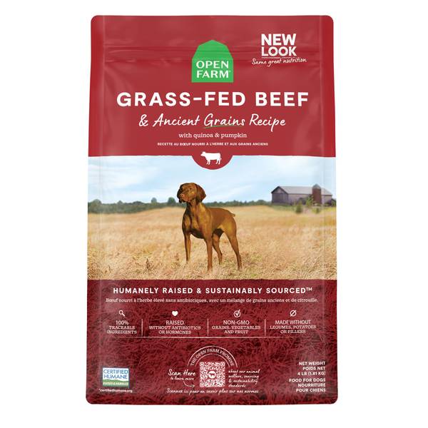 Photo of 22 lb Grass-Fed Beef & Ancient Grains Kibble Dog Food