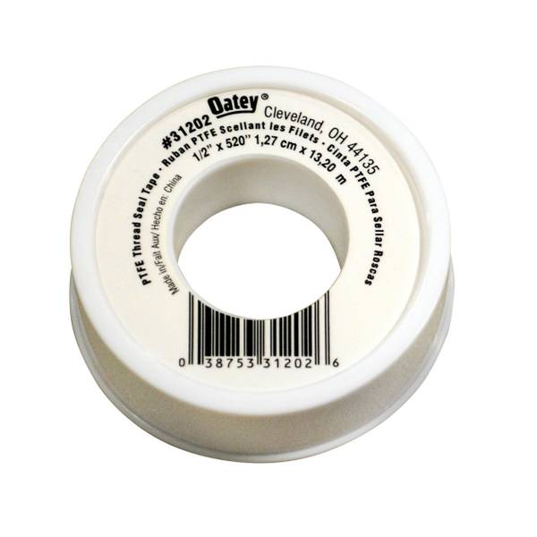 Photo of 1/2" x 520" White General Purpose PTFE Thread Seal Tape