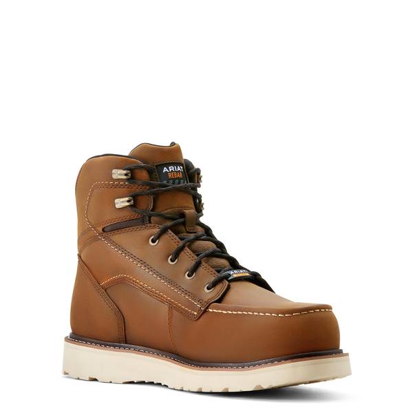 Photo of Men's Rebar Wedge Moc Toe 6" Waterproof Composite Toe Work Boots