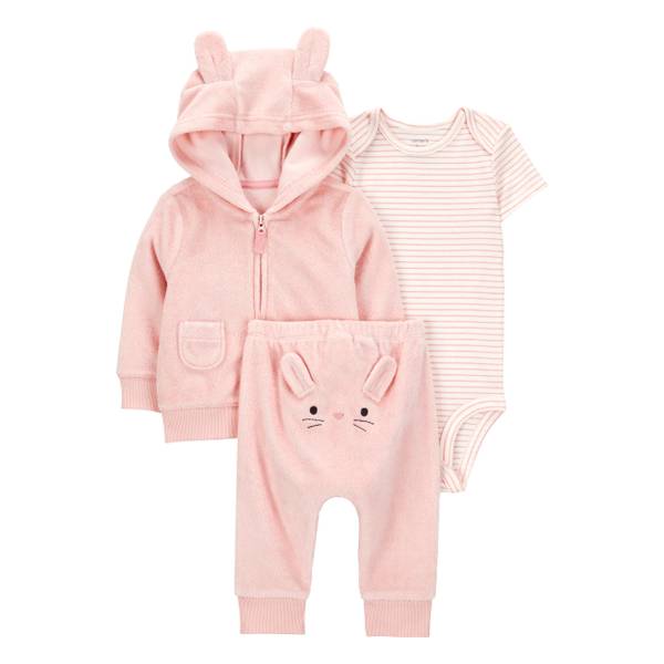 Photo of Infant Girls 3-Piece Bunny Little Cardigan Set