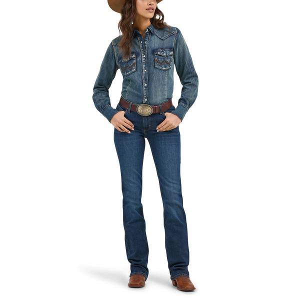 Photo of Women's Willow Mid Rise Bootcut Ultimate Riding Jeans