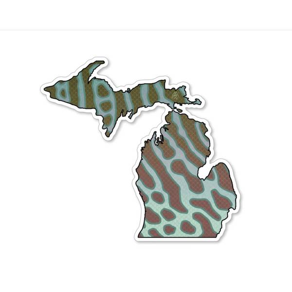 Photo of Michigan Muskie Vinyl Decal