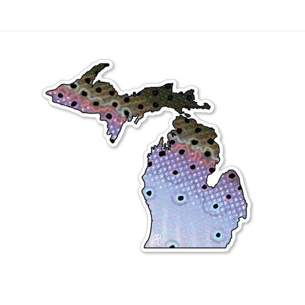 Photo of Michigan Steelhead Vinyl Decal