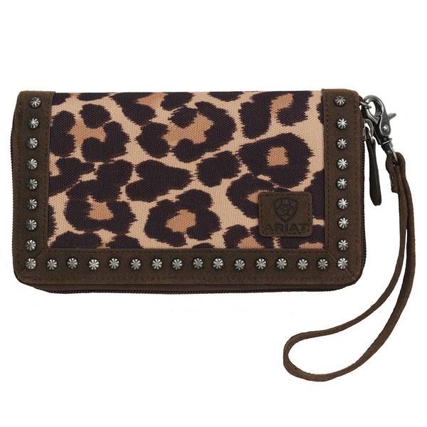 Rainbow Leopard Chain Clutch