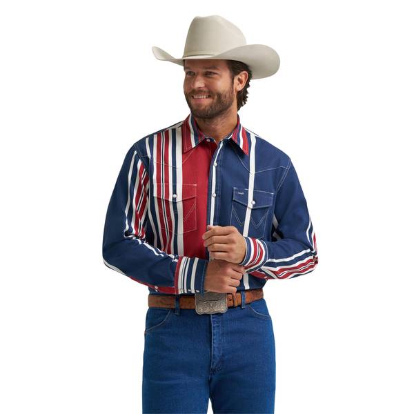 Photo of Men's Brushpopper Long Sleeve Western Shirt