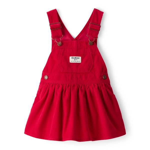 Photo of Infant Girls Floral Print Corduroy Overalls