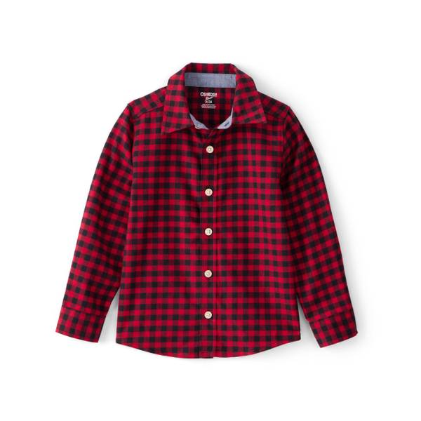 Photo of Toddler Boys Buffalo Check Cotton Long-Sleeve Button-Down Shirt