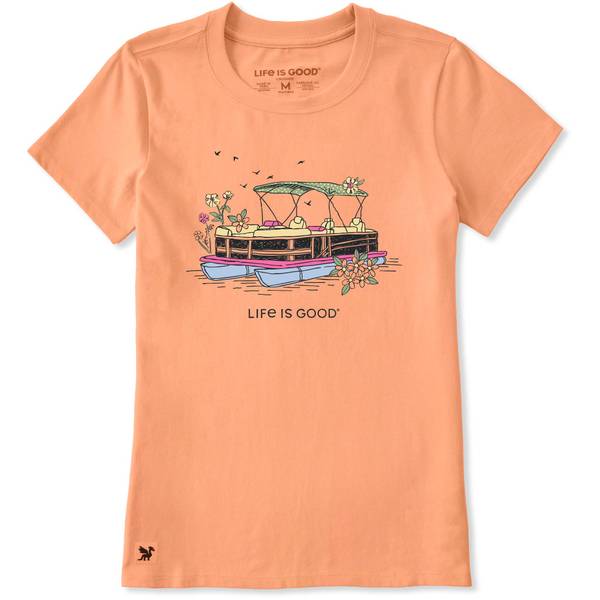 Photo of Women's Pontoon Polka Dot Petunia Short Sleeve Crusher-Lite Tee