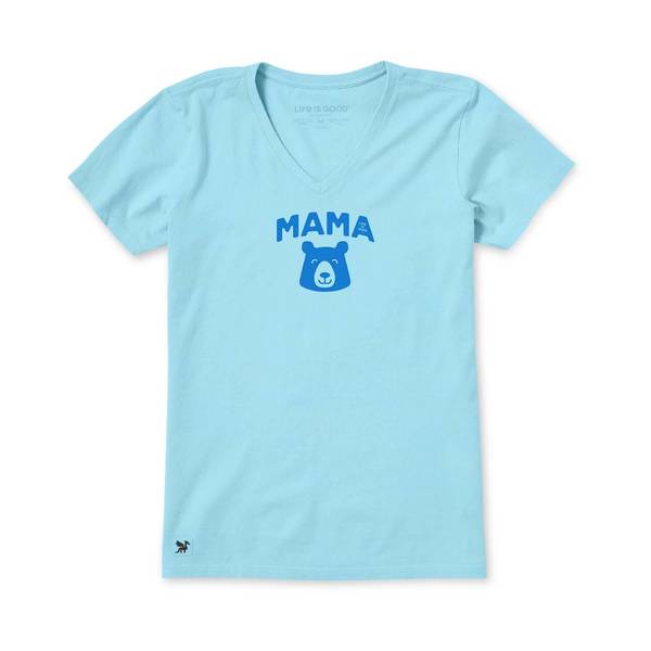 Photo of Women's Mama Bear Head Short Sleeve Crusher-Lite Vee