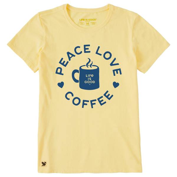 Photo of Women's Peace Love Coffee Mug Short Sleeve Crusher Tee