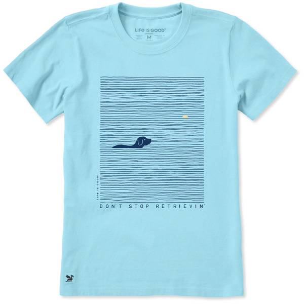 Photo of Women's Don't Stop Retrievin' Tennis Ball Short Sleeve Crusher Tee