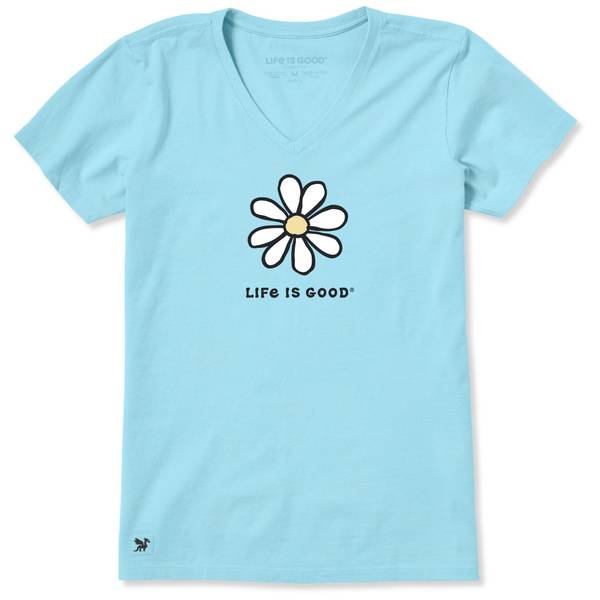 Photo of Women's Single Daisy Short Sleeve Crusher-Lite Vee