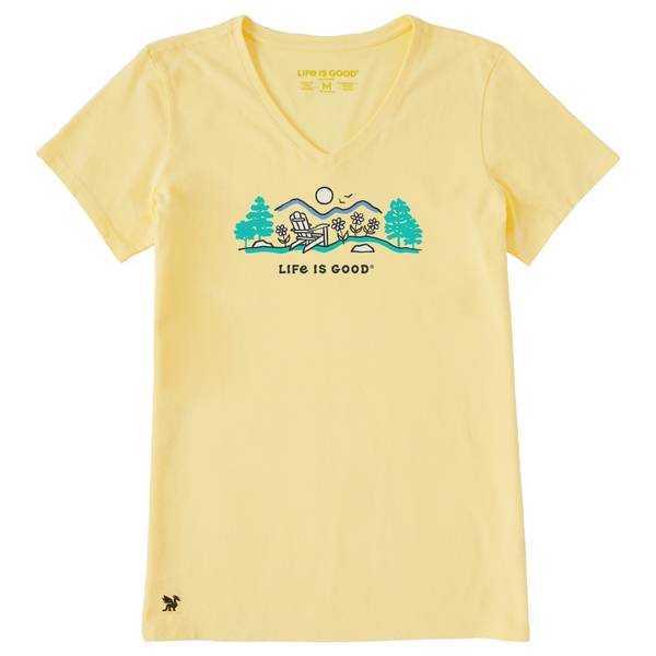 Photo of Women's Adirondack Mountain Meadow Vista Short Sleeve Crusher-Lite Vee