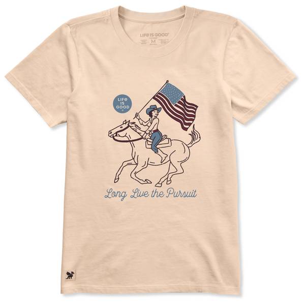 Photo of Women's Long Live Pursuit Cowgirl Short Sleeve Crusher Tee