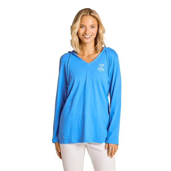 Photo of Women's Hanging Flag Rustic Dots Long Sleeve Crusher-Lite Hood