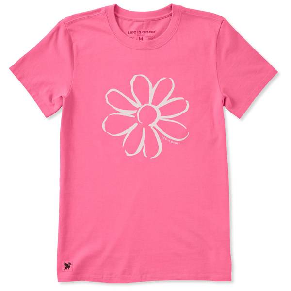 Photo of Women's Daisy Outline Short Sleeve Crusher-Lite Tee