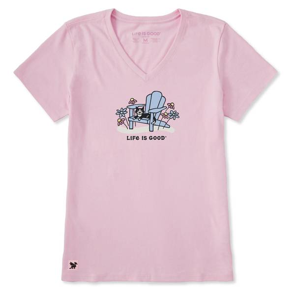 Photo of Women's Adirondack Cat Short Sleeve Crusher-Lite Vee