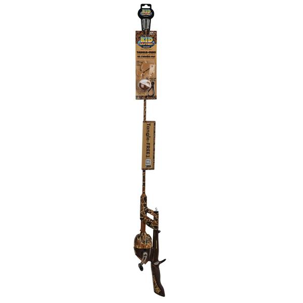 Photo of Retro Camo Kids Tangle Free Rod and Reel Combo Kit