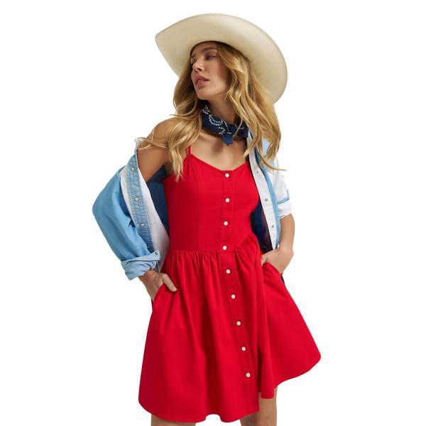 Wrangler Women's Americana Corset Snap Dress - 112379499-S