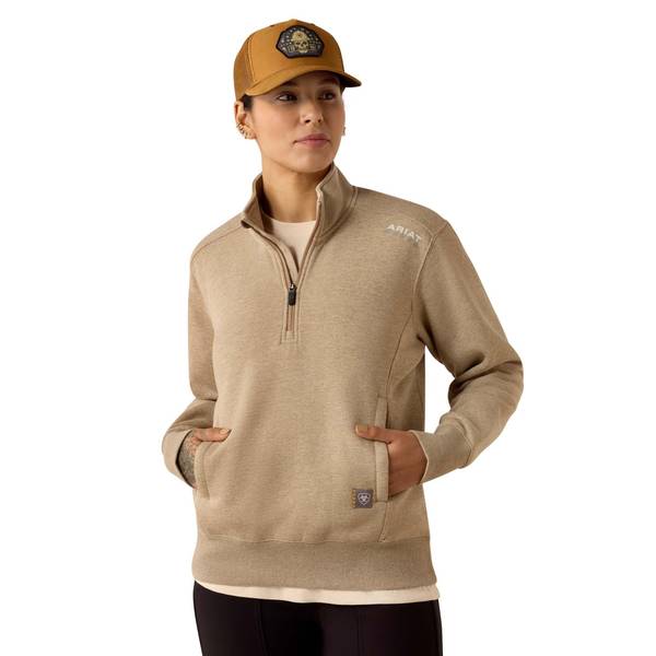 Photo of Women's Rebar Lightweight Mock 1/2 Zip Sweatshirt