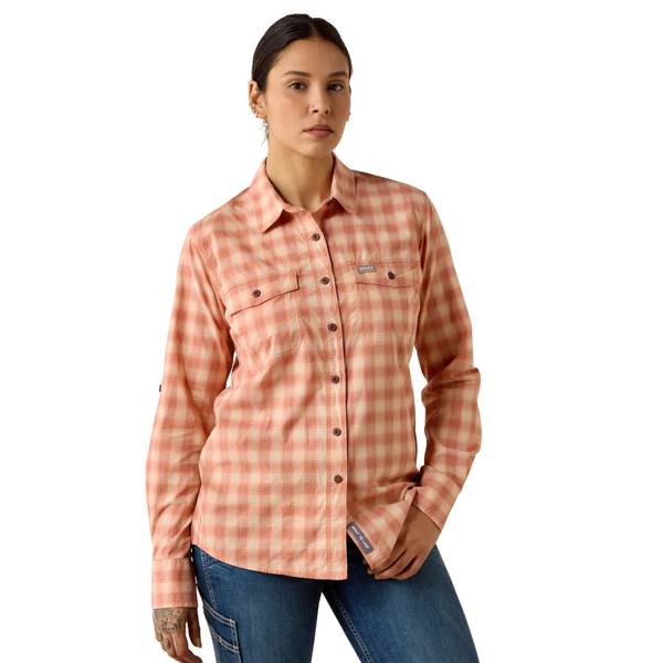 Photo of Women's Long Sleeve Rebar Made Tough Durastretch Work Shirt