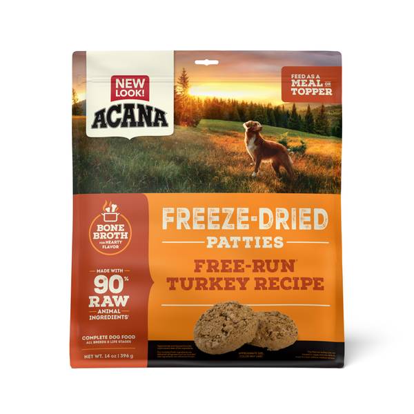 Photo of 14 oz Free-Run Turkey Recipe Freeze-Dried Patties Dog Food