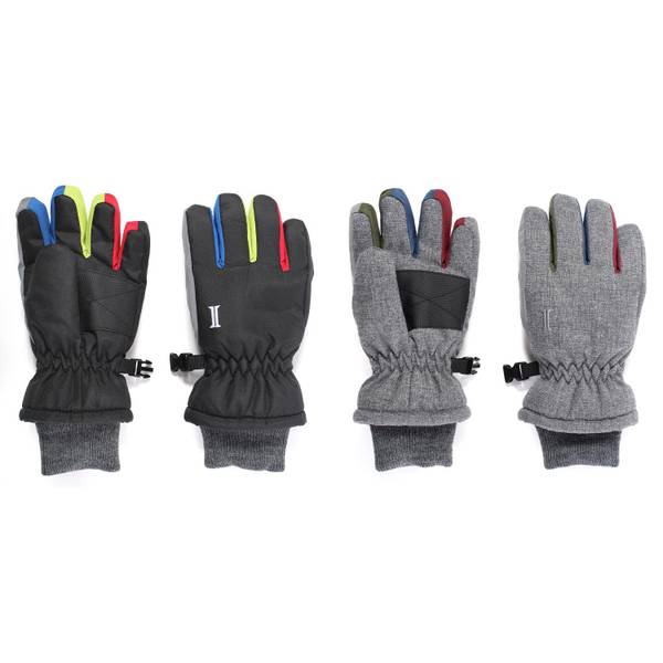 Photo of Boy's Rainbow Reflective Insulated Ski Gloves