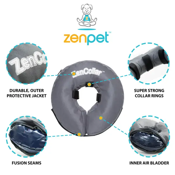 いぬ Zenpet ZenCollar Inflatable Recovery Collar X-Small - 21735902