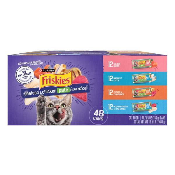 Photo of 48-Count 5.5 oz Pate Favorites Variety Pack Wet Cat Food