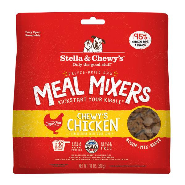 Photo of 18 oz Chicken Meal Mixers Freeze-Dried Raw Dog Food Topper