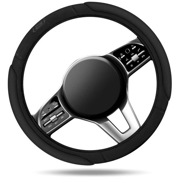 Photo of Black Memory Foam Steering Wheel Cover