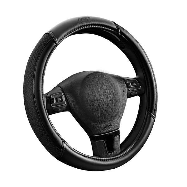 Photo of Black Air-Cooled Steering Wheel Cover
