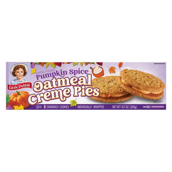 Photo of 12-Count Pumpkin Spice Oatmeal Creme Pies