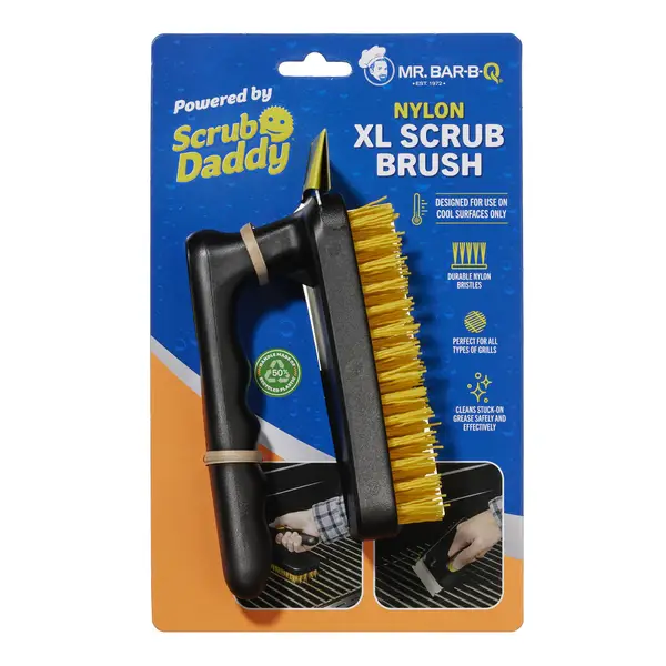 MR. BAR-B-Q Nylon XL Scrub Brush Powered by Scrub Daddy