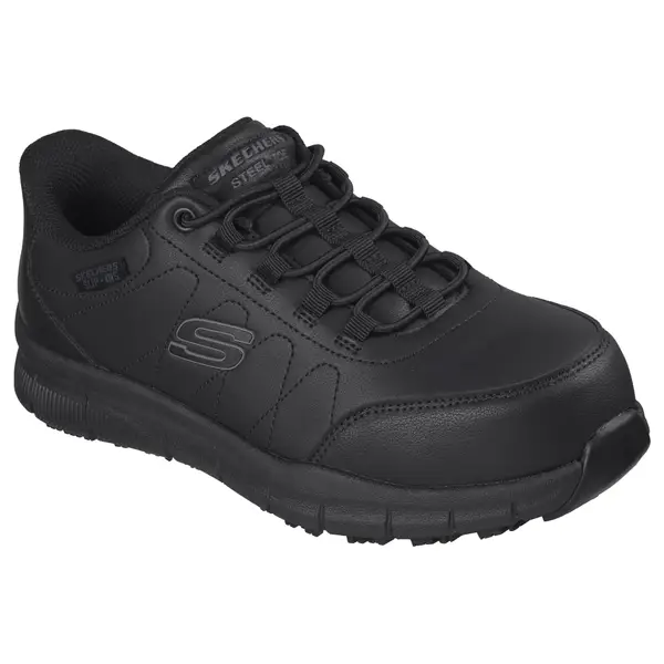 Skechers Women's Nampa Enelo Slip-Ins Steel Toe - 108353-BLK-6