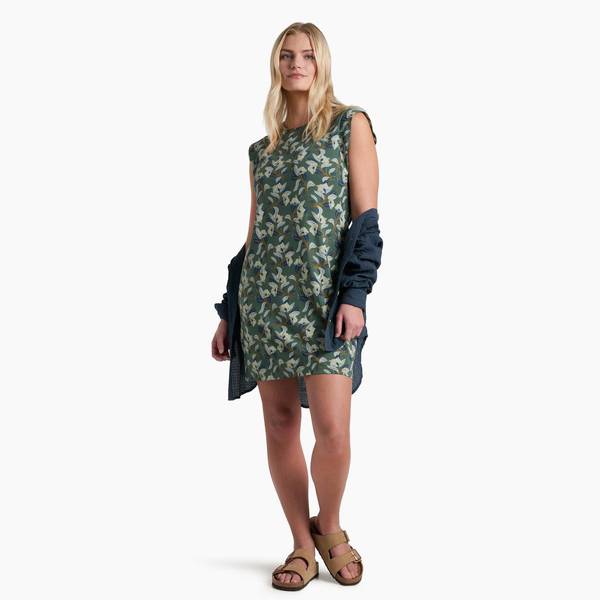 Photo of MS Lyra Tee Dress Smoked Pine Print