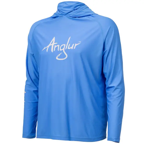 Anglur Men's Long Sleeve Hooded Fishing Shirt - HO-9450-SSN-M