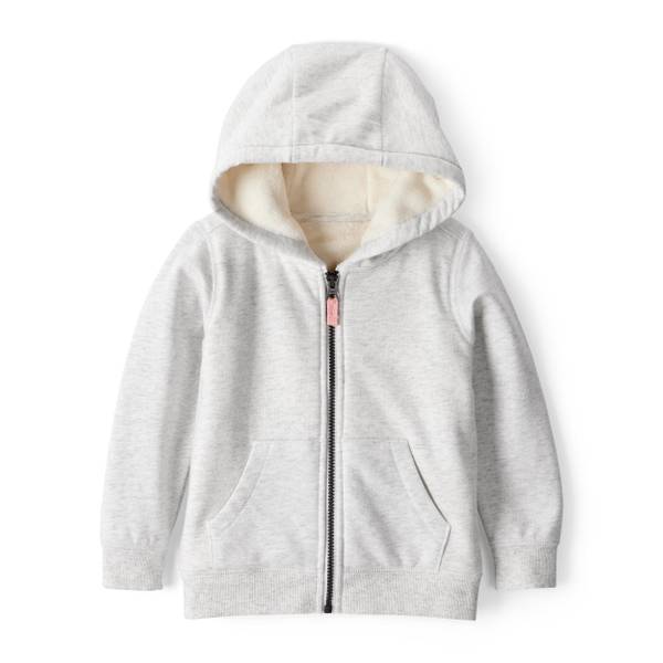 Photo of Toddler Girl's Day Fleece Long-Sleeve Hooded Zip-Up Jacket
