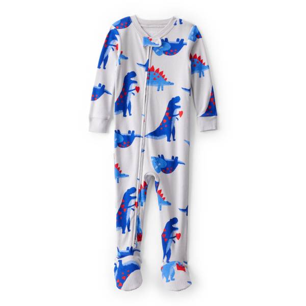 Photo of Infant Boy's Dinosaur 2-Way Zip Footie 1-Piece Pajamas