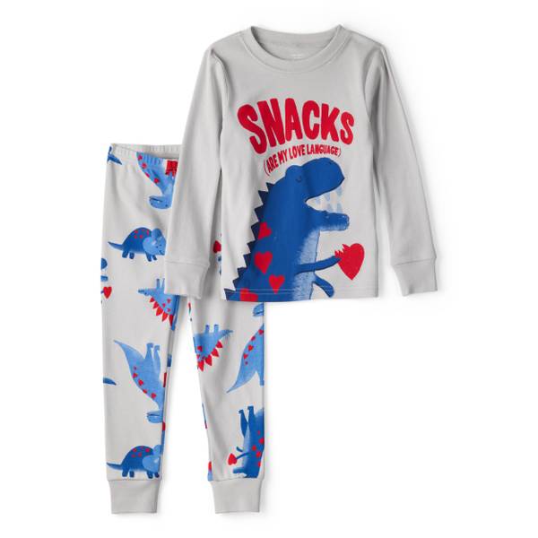Photo of Toddler Boy's 2-Piece Dinosaur 100% Cotton Pajamas