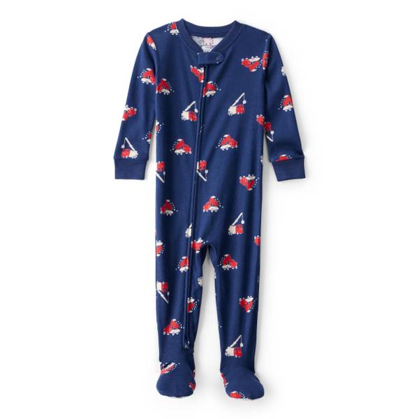 Photo of Toddler Boys Construction 100% Cotton Snug Fit Footie 1-Piece Pajamas