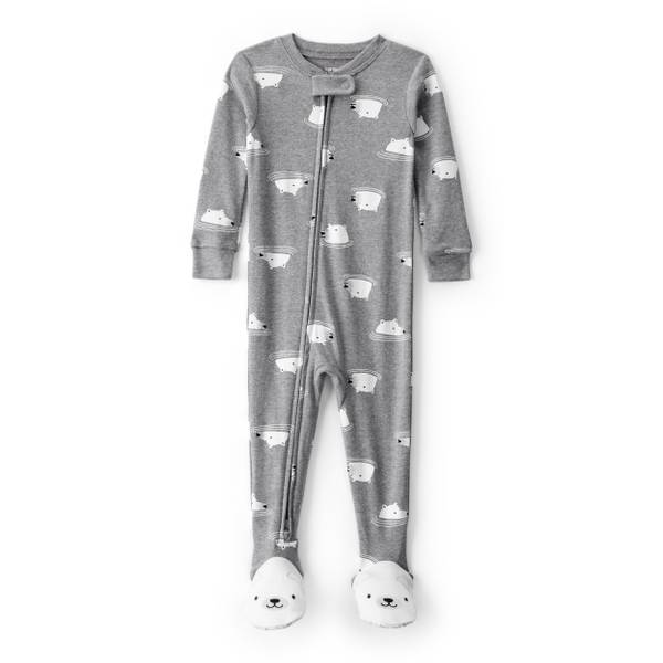 Photo of Toddler Boy's Polar Bear Footie 1-Piece Pajamas
