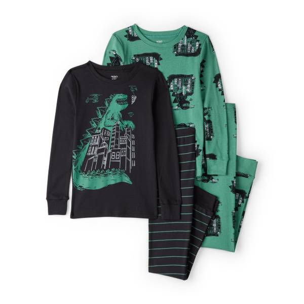 Photo of Boy's 4-Piece Godzilla 100% Cotton Pajamas