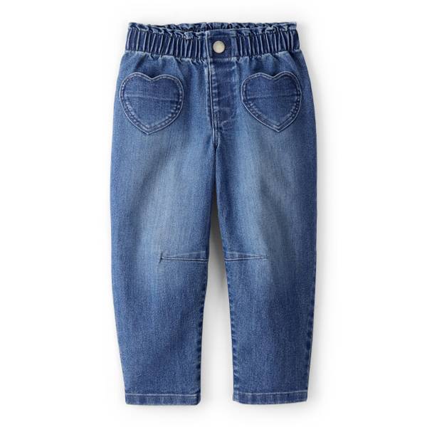 Photo of Toddler Girl's Heart Pocket Barrel Jeans