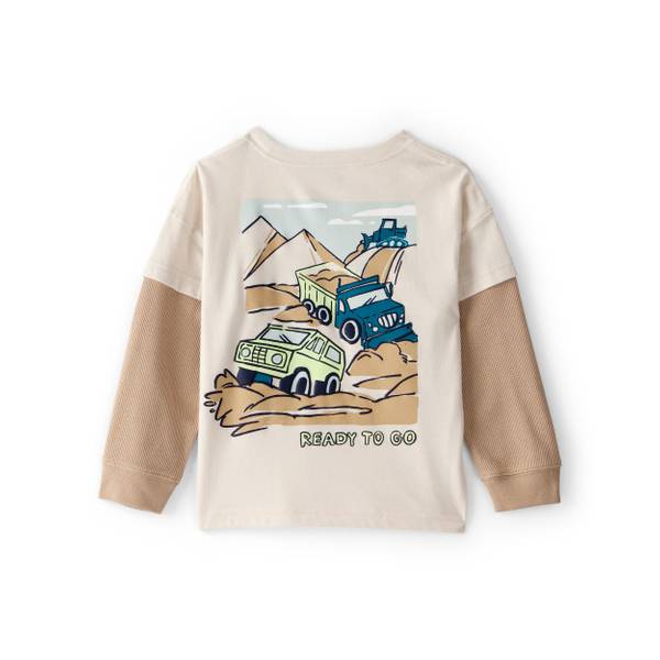 Photo of Toddler Boy's Long Sleeve Ready to Go Tee