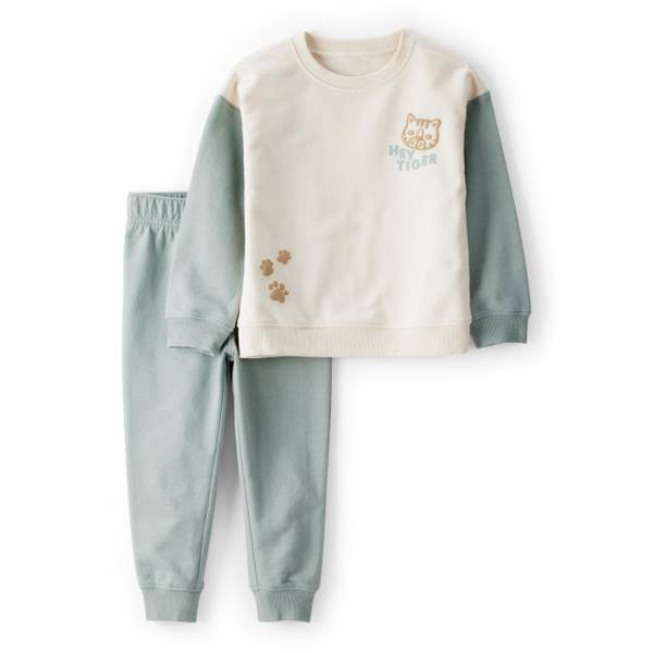 Photo of Toddler Boy's Hey Tiger' French Terry Sweatshirt Pant Set