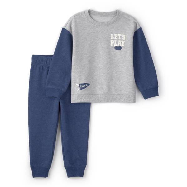 Photo of Toddler Boy's Varsity French Terry Sweatshirt Pant Set