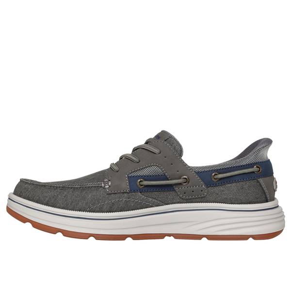 liberty　1002 Skechers Men's Troutt Slip-Ins - 205599WW-GRY-8.5WW | Blain's Farm
